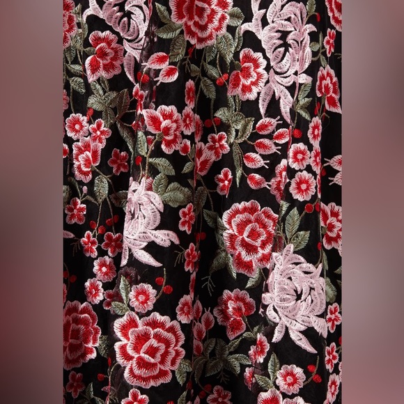 Floral textured dress - worn once for a wedding - Picture 3 of 4